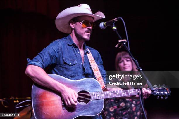 Singer/guitarist Blake Berglund performs at Neighborhood Theatre on September 20, 2017 in Charlotte, North Carolina.