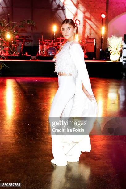 Model Stefanie Giesinger attends the Dreamball 2017 at Westhafen Event & Convention Center on September 20, 2017 in Berlin, Germany.