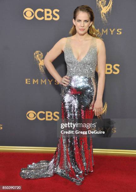 Anna Chlumsky arrives at the 69th Annual Primetime Emmy Awards at Microsoft Theater on September 17, 2017 in Los Angeles, California.