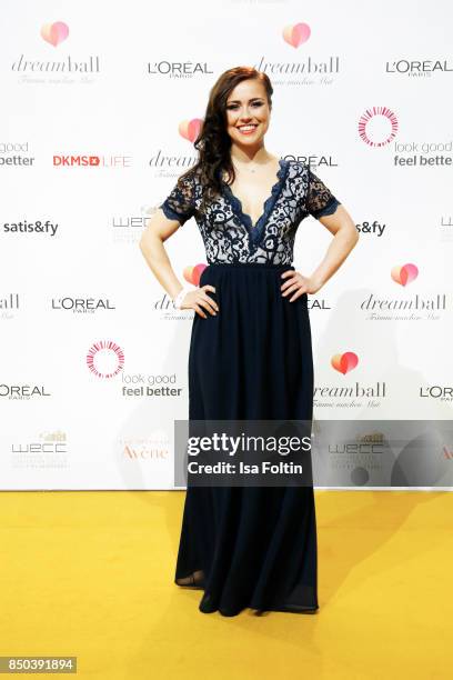 German actress Sarah Tkotsch attends the Dreamball 2017 at Westhafen Event & Convention Center on September 20, 2017 in Berlin, Germany.