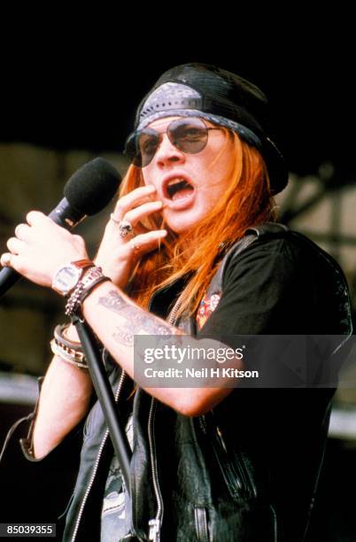 Photo of Axl ROSE and GUNS N' ROSES and GUNS & ROSES and GUNS AND ROSES, Axl Rose performing live onstage at Monsters Of Rock