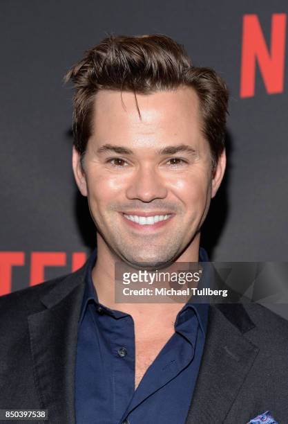 Andrew Rannells arrives at the premiere of Netflix's "Big Mouth" at Break Room 86 on September 20, 2017 in Los Angeles, California.