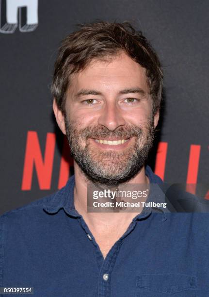 Mark Duplass arrives at the premiere of Netflix's "Big Mouth" at Break Room 86 on September 20, 2017 in Los Angeles, California.