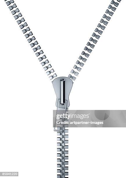 metal zipper half open - heidelberg stock-grafiken, -clipart, -cartoons und -symbole