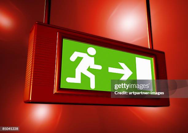 emergency exit sign - 非常口点のイラスト素材／クリップアート素材／マンガ素材／アイコン素材