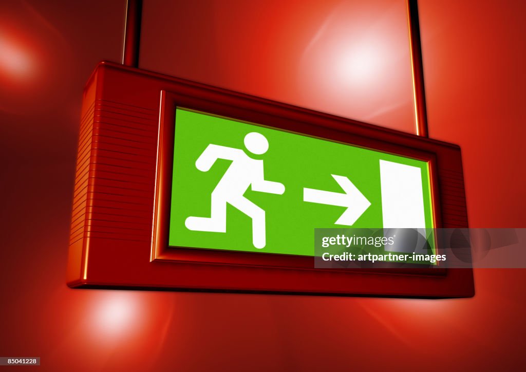 Emergency exit sign