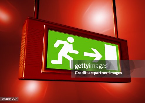 Emergency exit sign Emergency exit sign