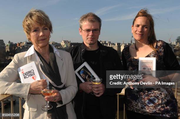 Lucy Fleming Mark Haddon and Tracey Chevalier attend World Book Night 2013 'Casino Royale' cocktail party at the South Bank Centre, London.