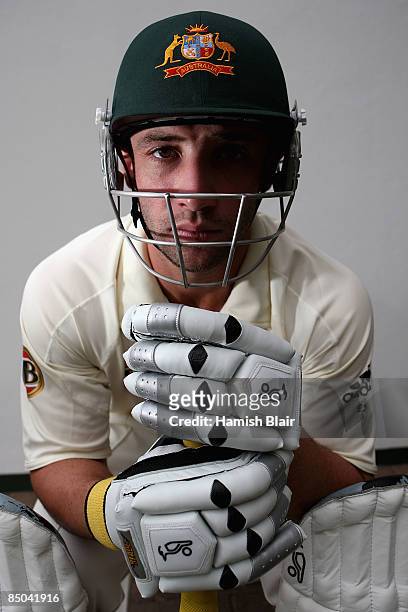 Phil Hughes of Australia poses for a portrait after a nets session at the Wanderers on February 24, 2009 in Johannesburg, South Africa.