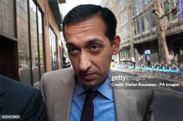 Godolphin Trainer Mahmood Al Zarooni arrives at the British Horseracing Authority Headquarters, London.