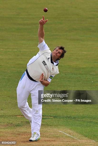Derbyshire's Wes Durston during the LV= County Championship, Division One match at the County Ground, Derby.