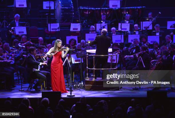 Jennifer Pike performs during Classic FM Live at the Royal Albert Hall, London