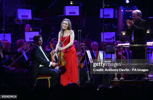 Jennifer Pike performs during Classic FM Live at the Royal Albert Hall, London