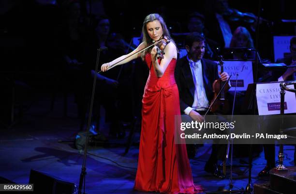 Jennifer Pike performs during Classic FM Live at the Royal Albert Hall, London.