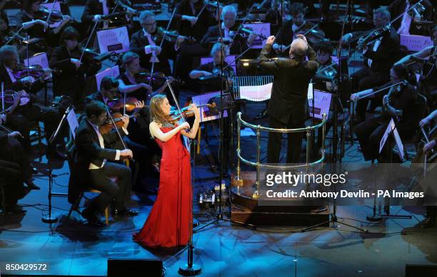Jennifer Pike performs during Classic FM Live at the Royal Albert Hall, London.