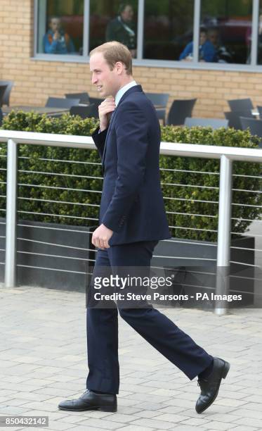 The Duke of Cambridge as he leaves following his visit to Warner Bros studios in Leavesden, Herts where the popular Harry Potter movies were produced.