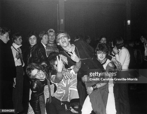 Group of punks at an event, 1970.