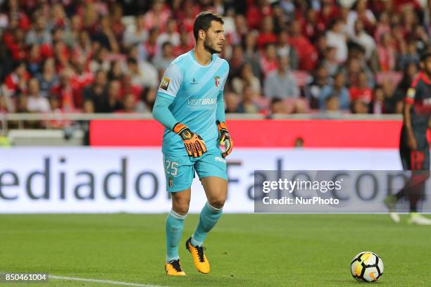 Bragas goalkeeper Andre Moreira from Portugal during the Portuguese Cup 2017/18 match between SL Benfica v SC Braga, at Luz Stadium in Lisbon on...