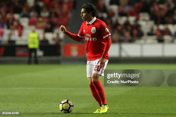 Benficas midfielder Filip Krovinociv from Croatia during the Portuguese Cup 2017/18 match between SL Benfica v SC Braga, at Luz Stadium in Lisbon on...