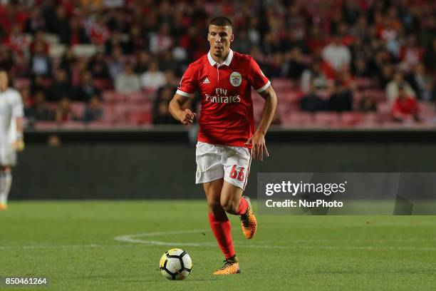 Benficas defender Ruben Dias from Portugal during the Portuguese Cup 2017/18 match between SL Benfica v SC Braga, at Luz Stadium in Lisbon on...