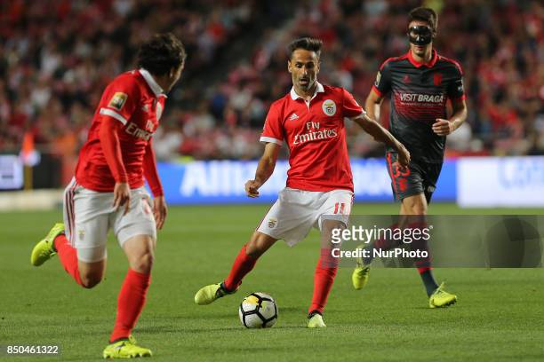 Benficas forward Jonas from Brazil during the Portuguese Cup 2017/18 match between SL Benfica v SC Braga, at Luz Stadium in Lisbon on September 20,...