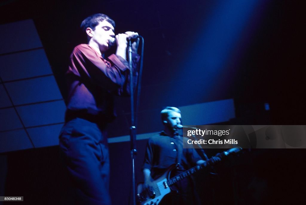 Photo of Peter HOOK and Ian CURTIS and JOY DIVISION