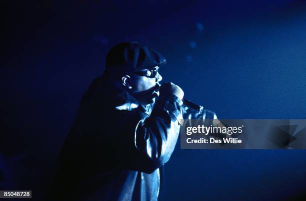 The Notorious B.I.G. Performs live in London, UK, 1995.