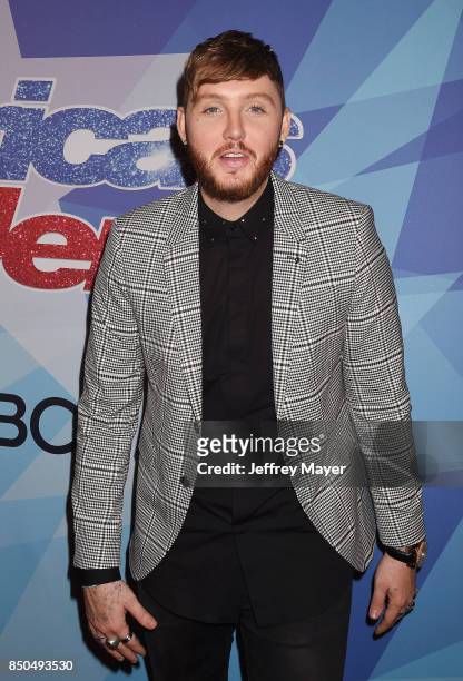 Singer-songwriter James Arthur attends NBC's 'America's Got Talent' Season 12 Finale at the Dolby Theatre on September 20, 2017 in Hollywood,...