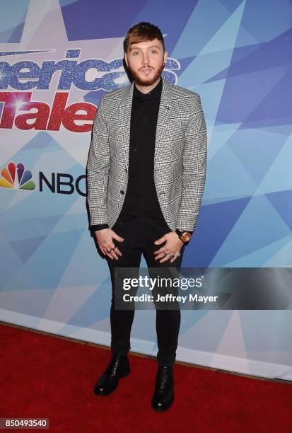 Singer-songwriter James Arthur attends NBC's 'America's Got Talent' Season 12 Finale at the Dolby Theatre on September 20, 2017 in Hollywood,...