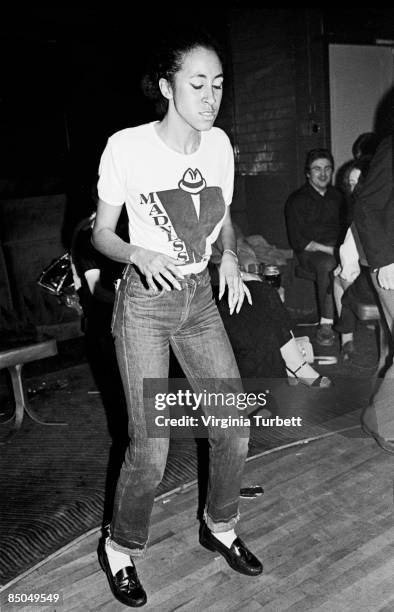 Photo of SKA FANS and SKA and BODYSNATCHERS and Rhoda DAKAR; Ska, Two-tone, 2-Tone fans dancing in audience at Madness gig - Rhoda Dakar of The...