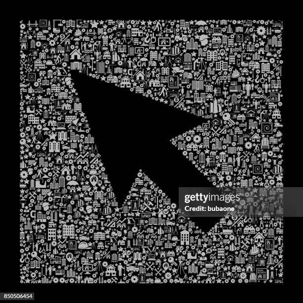 mouse pointer construction industry vector icon pattern - contractor computer stock illustrations