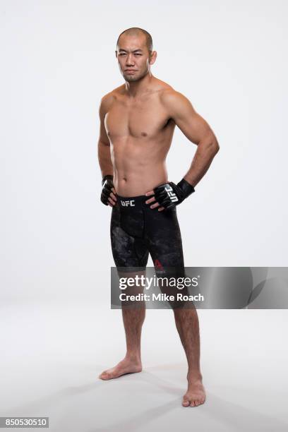 Yushin Okami of Japan poses for a portrait during a UFC photo session on September 20, 2017 in Tokyo, Japan.