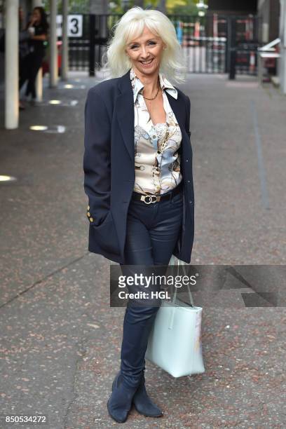 Debbie McGee seen at the ITV Studios on September 21, 2017 in London, England.
