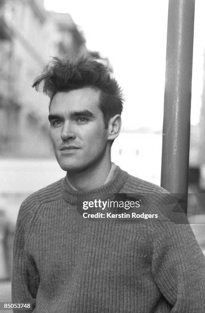 Photo of MORRISSEY and SMITHS; Morrissey, posed