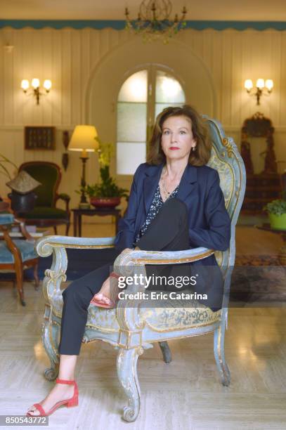 Director Anne Fontaine is photographed for Self Assignment on September 5, 2017 in Venice, Italy.