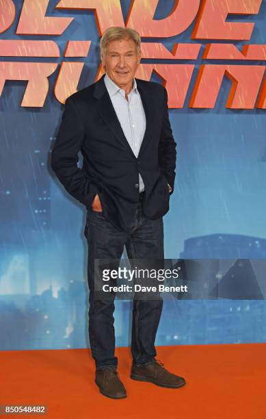 Harrison Ford attends the "Blade Runner 2049" photocall at The Corinthia Hotel on September 21, 2017 in London, England.