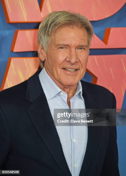 Harrison Ford attends the "Blade Runner 2049" photocall at The Corinthia Hotel on September 21, 2017 in London, England.