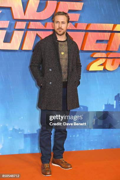 Ryan Gosling attends the "Blade Runner 2049" photocall at The Corinthia Hotel on September 21, 2017 in London, England.