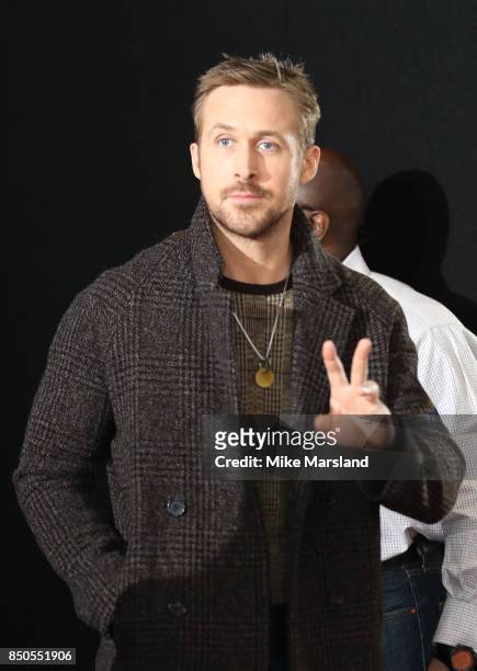 Ryan Gosling attends the 'Blade Runner 2049' photocall at The Corinthia Hotel on September 21, 2017 in London, England.