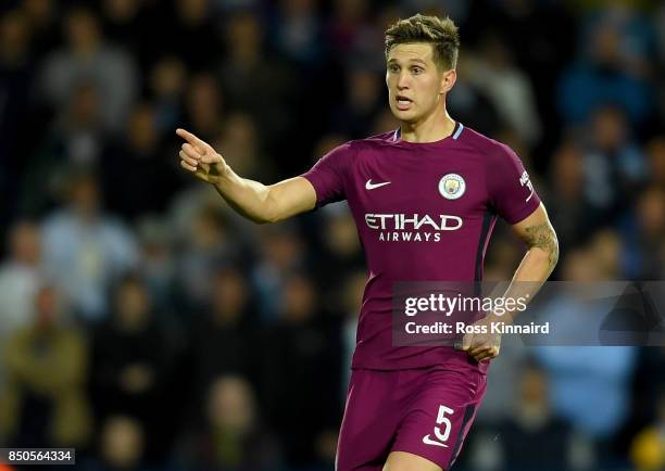 John Stones of Manchester City in action during the Carabao Cup third round match between West Bromwich Albion and Manchester City at The Hawthorns...