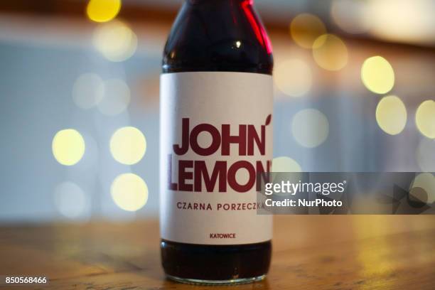 John Lemon line of lemonades produced by a Polish beverage company. Krakow, Poland, on September 18, 2017. The company has agreed to change its name...