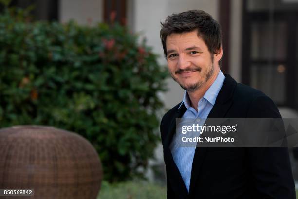 Pedro Pascal assist the 'Kingsman: The golden circle' movie photocall at 'Melia Palacio de los Duques' Hotel in Madrid on September 20, 2017