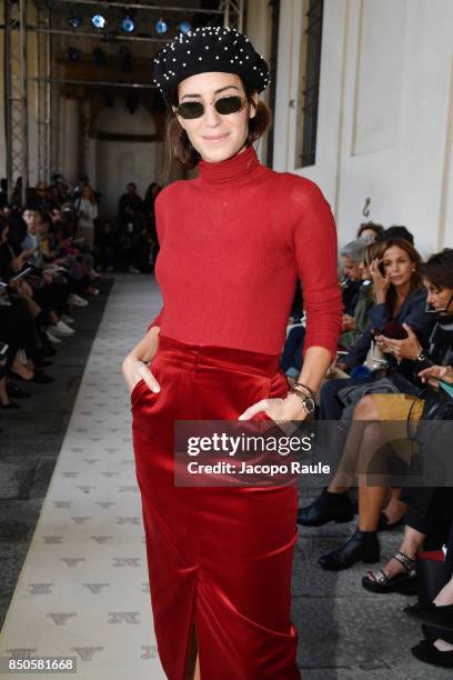 Gala Gonzalez attends the Max Mara show during Milan Fashion Week Spring/Summer 2018 on September 21, 2017 in Milan, Italy.