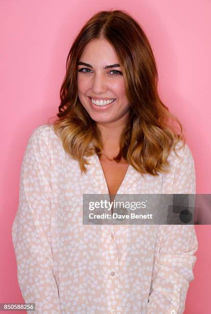 Amber le Bon chops her hair off for charity 'Chop To Your Chin' campaign with ghd & Little Princess Trust on September 21, 2017 in London, England.