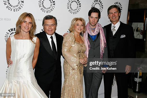 Lady Cristiana Sorrell, Sir Martin Sorrell, Pat Mitchell, Rufus Wainwright and Ken Lowe attend The Paley Center for Media's 2009 Gala at Cipriani...