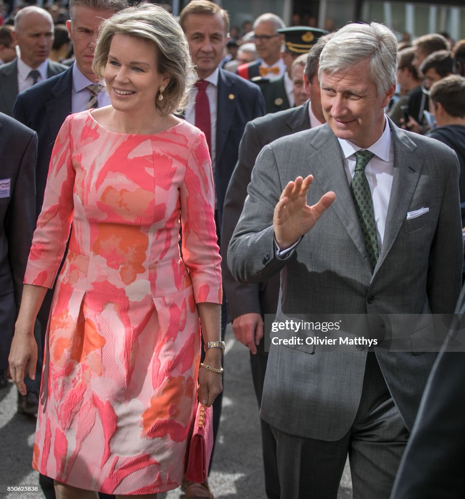 King Philippe of Belgium and Queen Mathilde of Belgium visit the Province of Namur