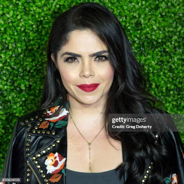 Univision TV Personality Yarel Ramos attends the Latin GRAMMY Acoustic Sessions With Becky G, Camila And Melendi at The Novo by Microsoft on...
