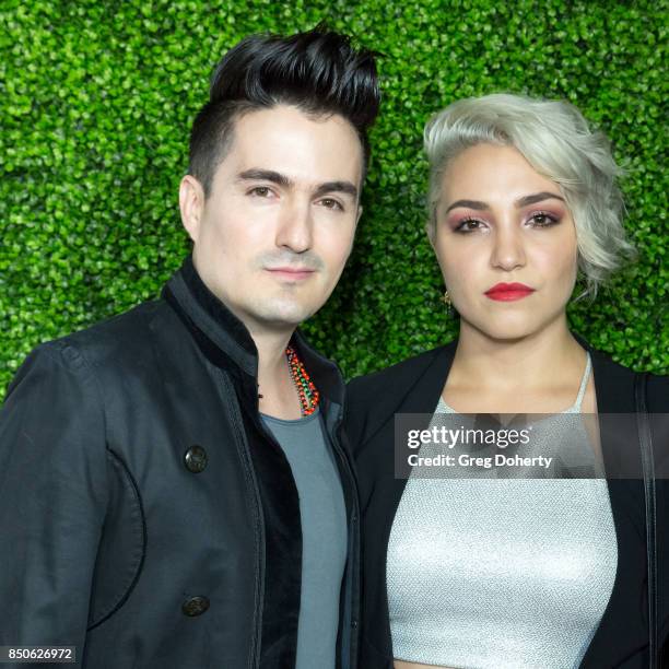 Musical Artists, Luis Mitre and Andrea Sandoval, the Group Mitre attend the Latin GRAMMY Acoustic Sessions With Becky G, Camila And Melendi at The...