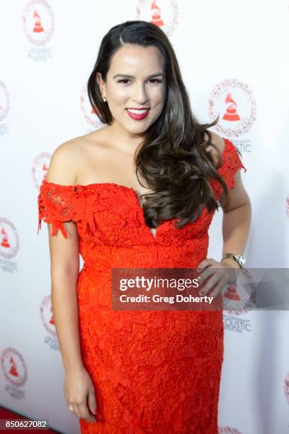 Katherine Lauren attends the Latin GRAMMY Acoustic Sessions With Becky G, Camila And Melendi at The Novo by Microsoft on September 20, 2017 in Los...