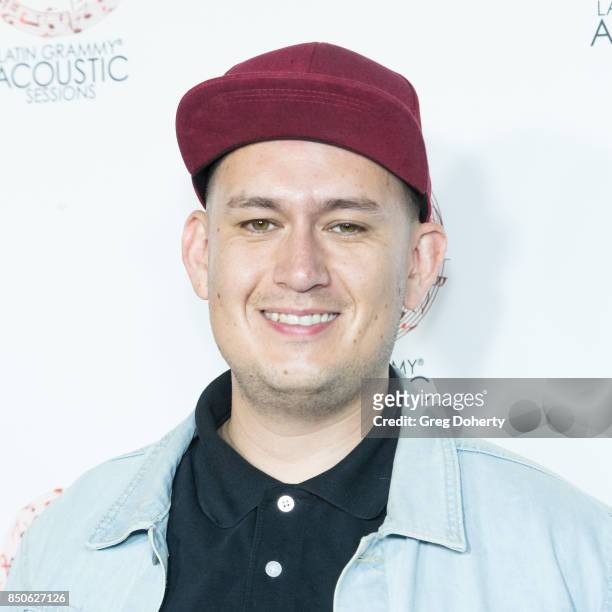 Raymoundo attends the Latin GRAMMY Acoustic Sessions With Becky G, Camila And Melendi at The Novo by Microsoft on September 20, 2017 in Los Angeles,...